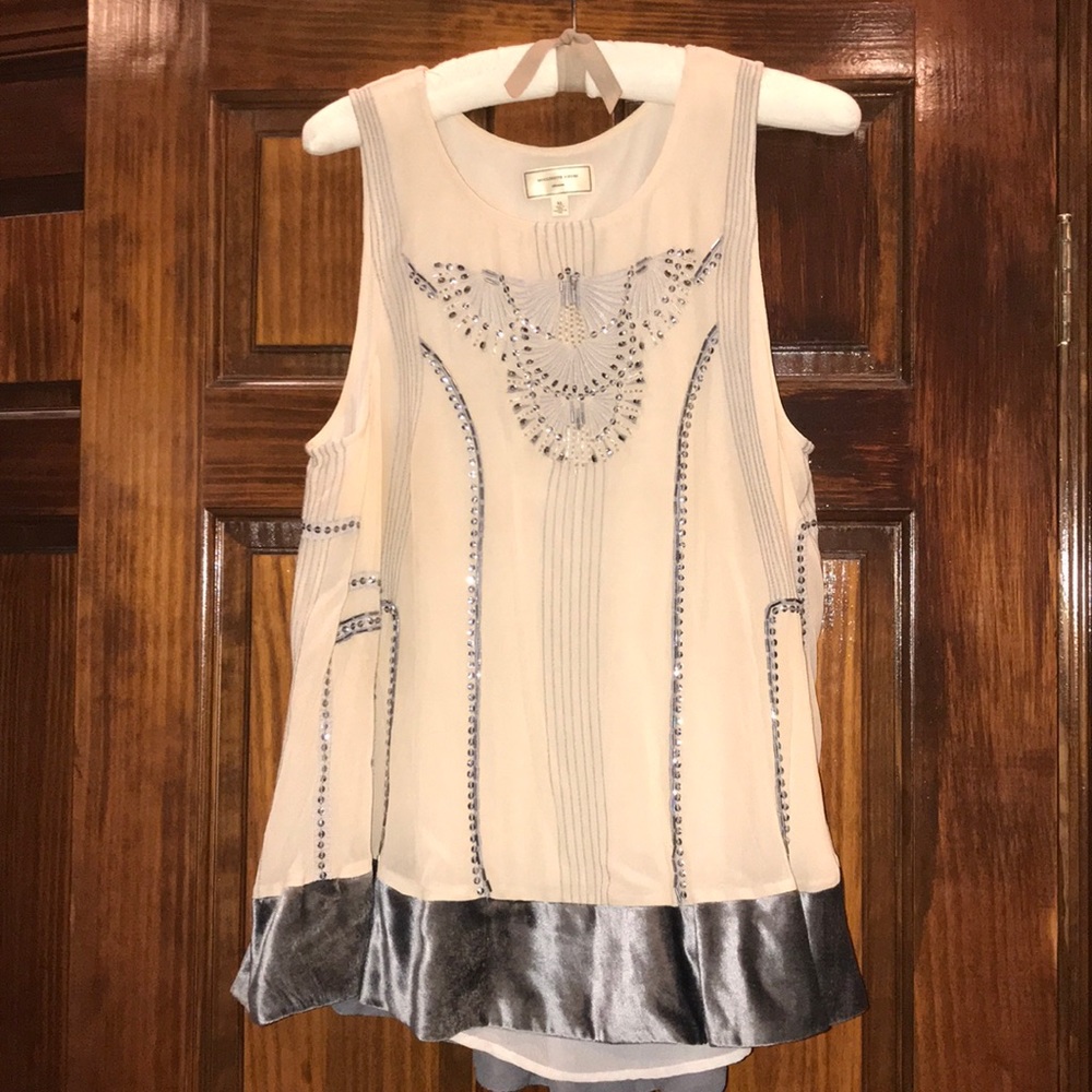 Anthropology Blouse with Embroidery